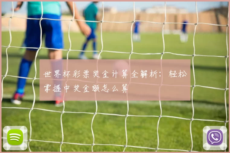 世界杯彩票奖金计算全解析：轻松掌握中奖金额怎么算