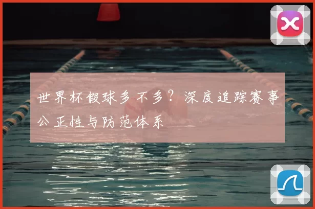 世界杯假球多不多?深度追踪赛事公正性与防范体系