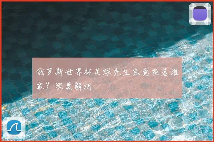 俄罗斯世界杯足球先生究竟花落谁家?深度解析