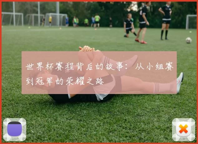 世界杯赛程背后的故事：从小组赛到冠军的荣耀之路