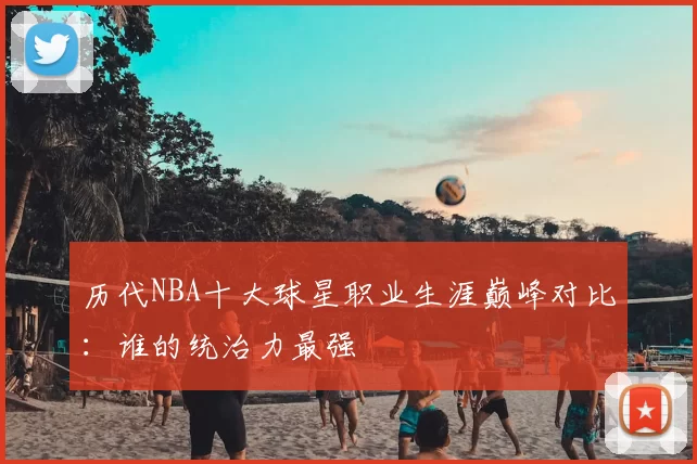 历代NBA十大球星职业生涯巅峰对比：谁的统治力最强