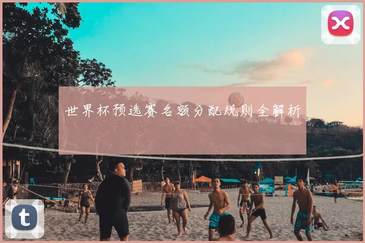 世界杯预选赛名额分配规则全解析